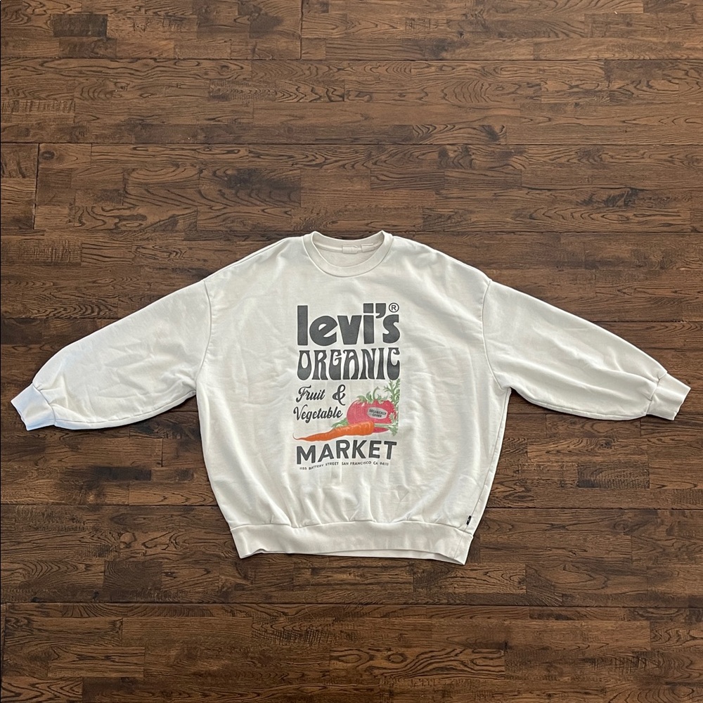 Levi's Cream/Greige Graphic Sweatshirt